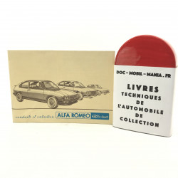 CONDUITE ENTRETIEN ALFASUD 1981