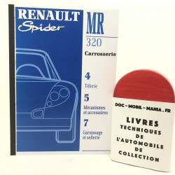 MANUEL DE REPARATION CARROSSERIE SPIDER RENAULT