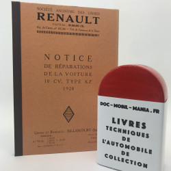 MANUEL D ATELIER RENAULT KZ 1928