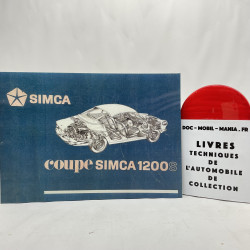 SIMCA 1200 S CATALOGUE DES PIECES