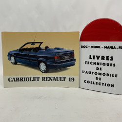 RENAULT 19 CABRIOLET : Entretien