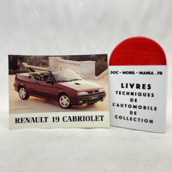 RENAULT 19 CABRIOLET : Entretien