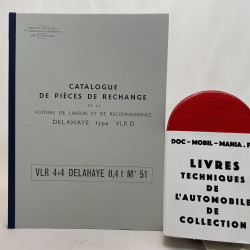 JEEP DELAHAYE VLRD : CATALOGUE DES PIECES