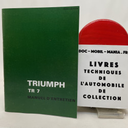 TRIUMPH TR7 : LIVRET D ENTRETIEN