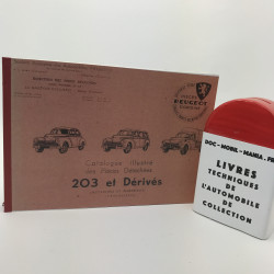 CATALOGUE DE PIECES DETACHEES PEUGEOT 203