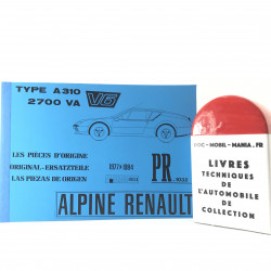 CATALOGUE DE PIECES DETACHEES ALPINE A 310 V6