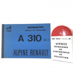 CATALOGUE DES PIECES ALPINE A310 1600 VE, VF et VG