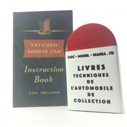 INSTRUCTION BOOK TRIUMPH TR2 & TR3